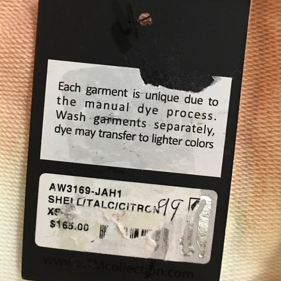 Nwt ATM Anthony Thomas Melillo Dip-Dyed Multi Color Ombré Terry Shorts - Picture 13 of 14